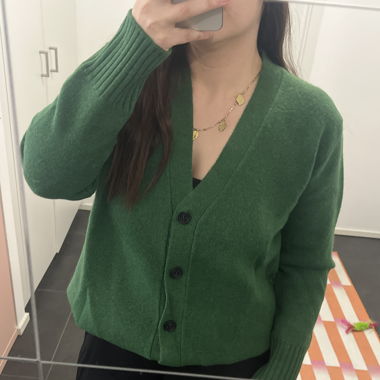 Cardigan vert 
