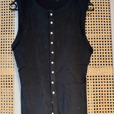 Canotta a costine Abercrombie & Fitch con bottoni
