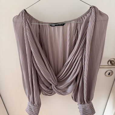 ZARA Pleated Blouse