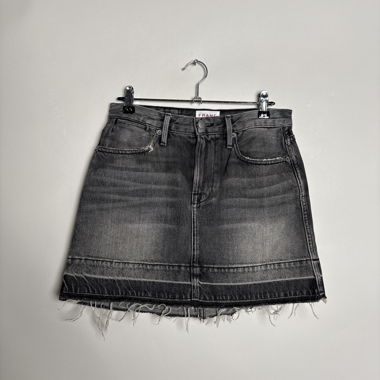 Frame Denim Grey Mini Skirt