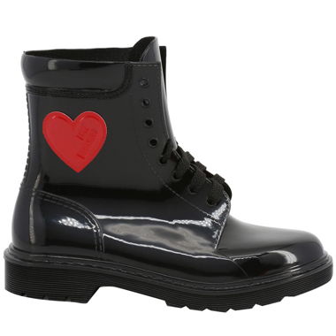 Bottes Noires Love Moschino