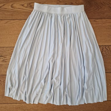 Jupe plissée bleu clair about you, taille S, comme neu