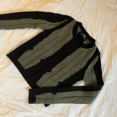 Green/Black Knit Jumper