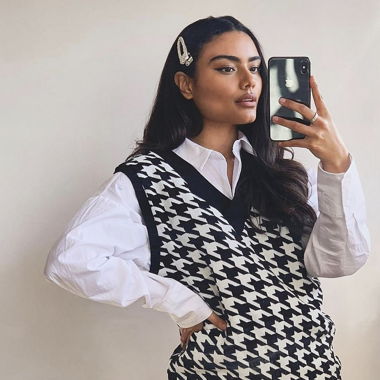 knitted top vest