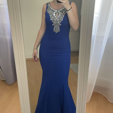Abendkleid Blau Gr. S