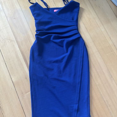 Blue Dress with Straps