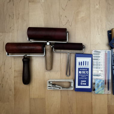 Set per linoleografia