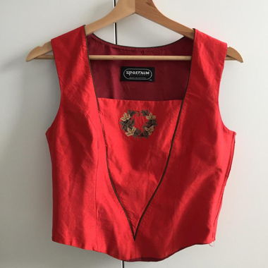 Red top by Sportalm, typical Austrian style