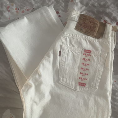 Levi's 501 Jeans weiss W28 L34