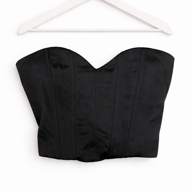 Top corsetto nero Zara