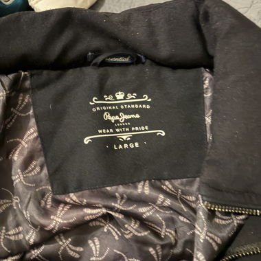 Pepe Jeans schwarze Steppjacke Grösse L