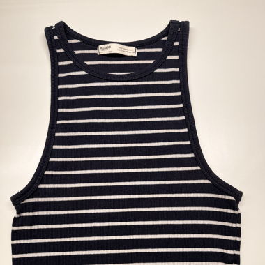 blau gestreiftes top