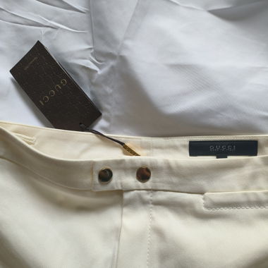 Gucci cream-coloured trousers