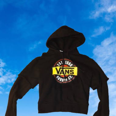 Schwarzer Vans-Hoodie