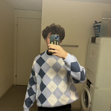 Felpa in maglia oversize