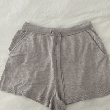 Pantaloncini in maglia grigi/beige