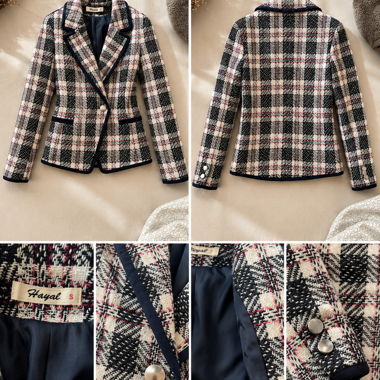 Blazer in tweed a quadri S