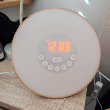 Réveil lumineux rond
