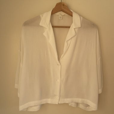 Weisses Hemdchen aus Viskose von H&M XS