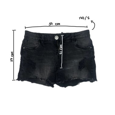black jeans shorts