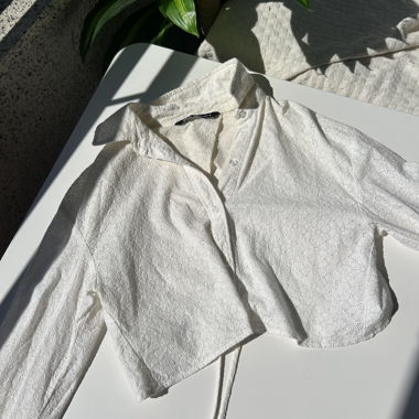 Zara Lace Crop Shirt