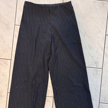 Dark Blue Pinstripe Trousers