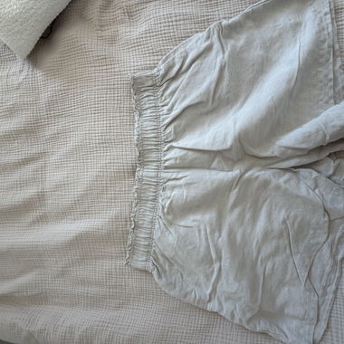 Short Linen Shorts - beige