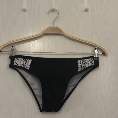 Black lace bikini bottom