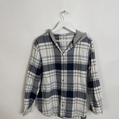 Chemise à capuche écossaise Mavi