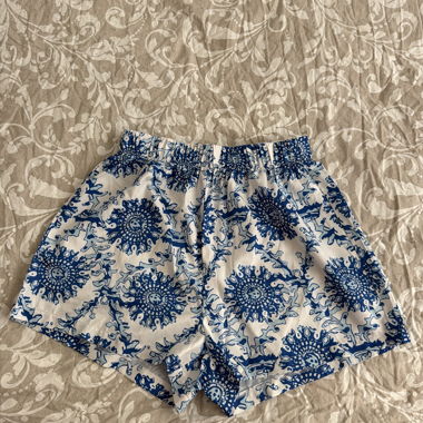 White and Blue Shorts