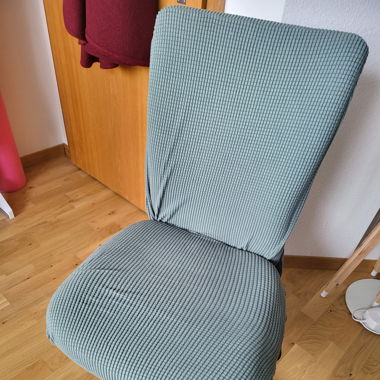 Bürostuhl höhenverstellbar mit Bezug mintgrün