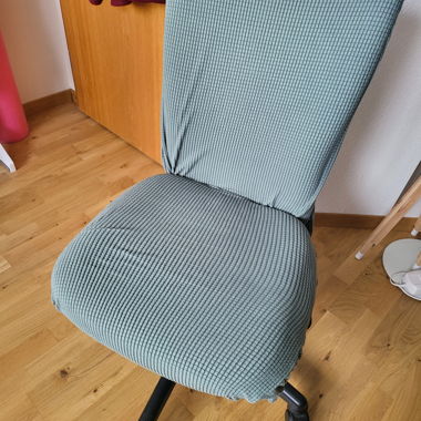 Bürostuhl höhenverstellbar mit Bezug mintgrün