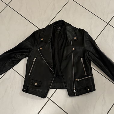Giacca in ecopelle sintetica
