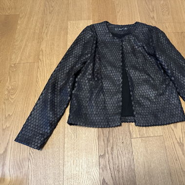 Blazer in Lederoptik