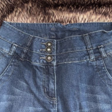 Jeans vintage in denim blu