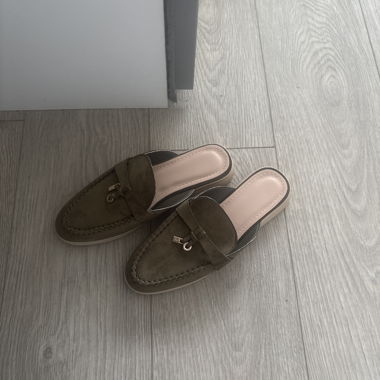 Green summer flip-flop