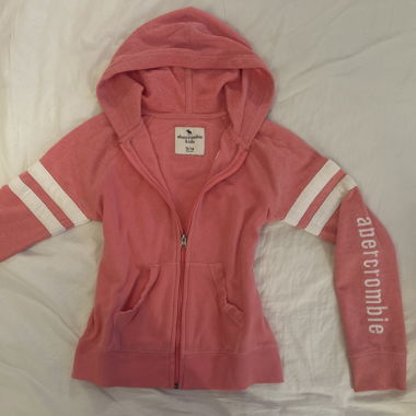 vintage pink abercrombie & fitch zipper
