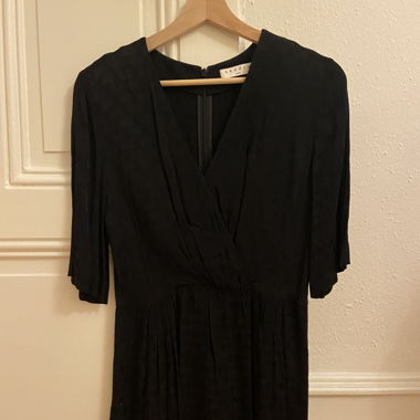 Robe noire type Kimono, Sandro 