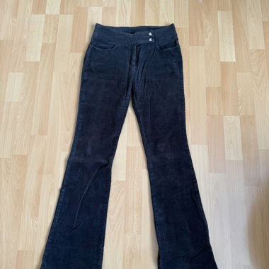 Black Vintage Corduroy Pants