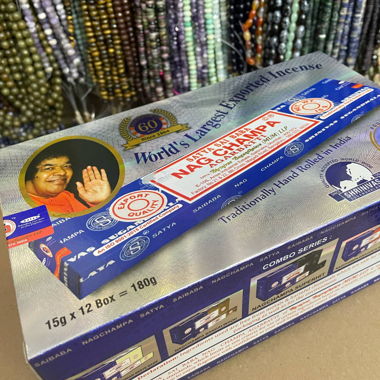 Räucherstäbchen Blau Satya Nag Champa 