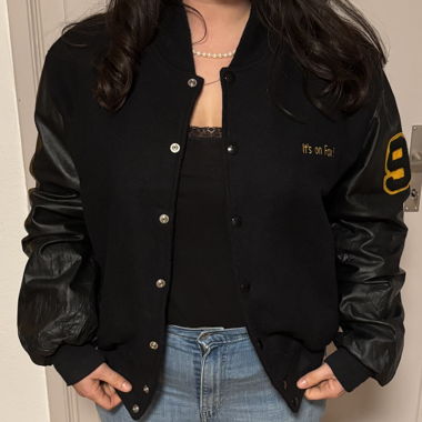 Veste universitaire Fox noire USA