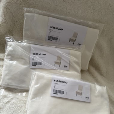 4 housses de chaise IKEA Bergmund