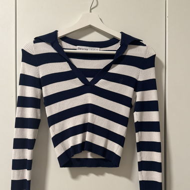 Crop Top gestreift 