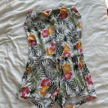 Combi-short fleurie