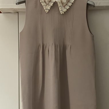 Robe taupe MiuMiu