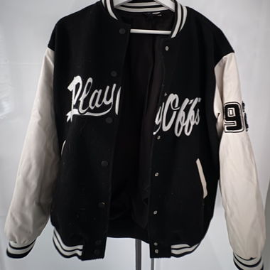 Varsity Jacke schwarz/weiss