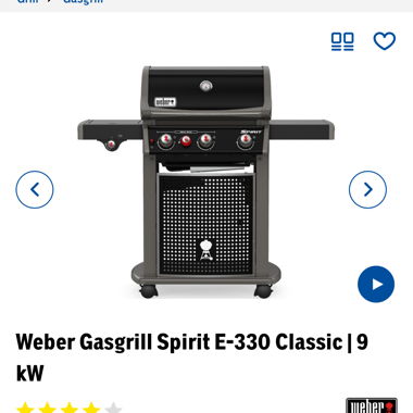 Weber Spirit E-330 Gas Grill