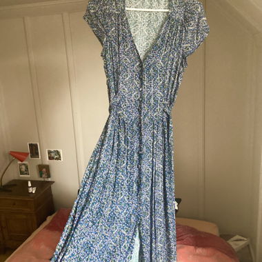 Robe longue fleurie Oysho