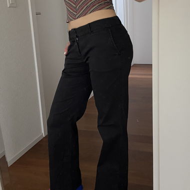 black chinos