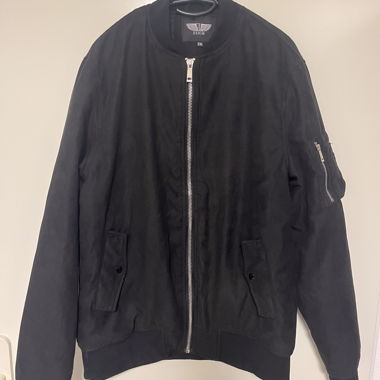 Black bomber jacket